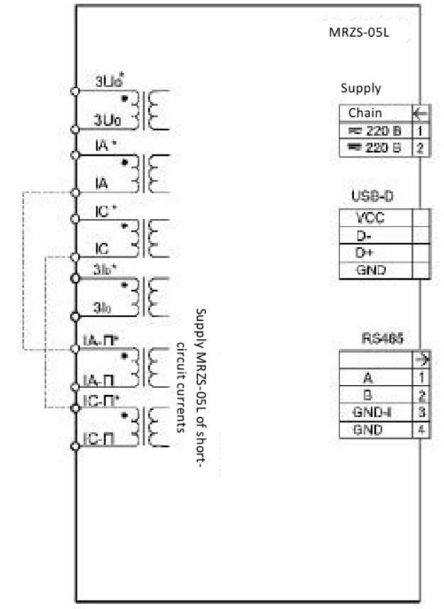 Connection scheme MRZS-05L AIAR.466452.001-13 (-33) str1
